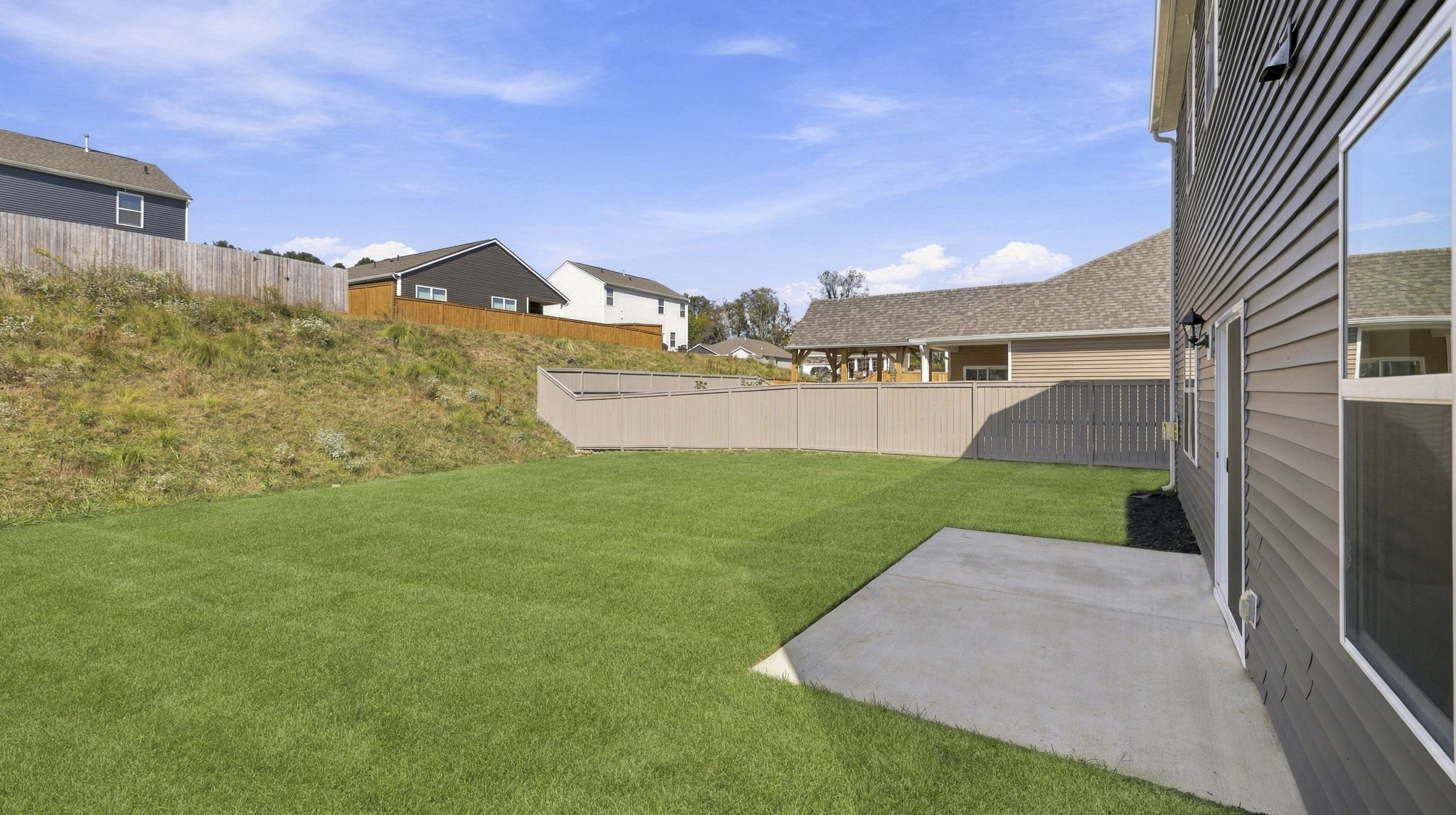 Backyard and exterior view of Penwell floorplan