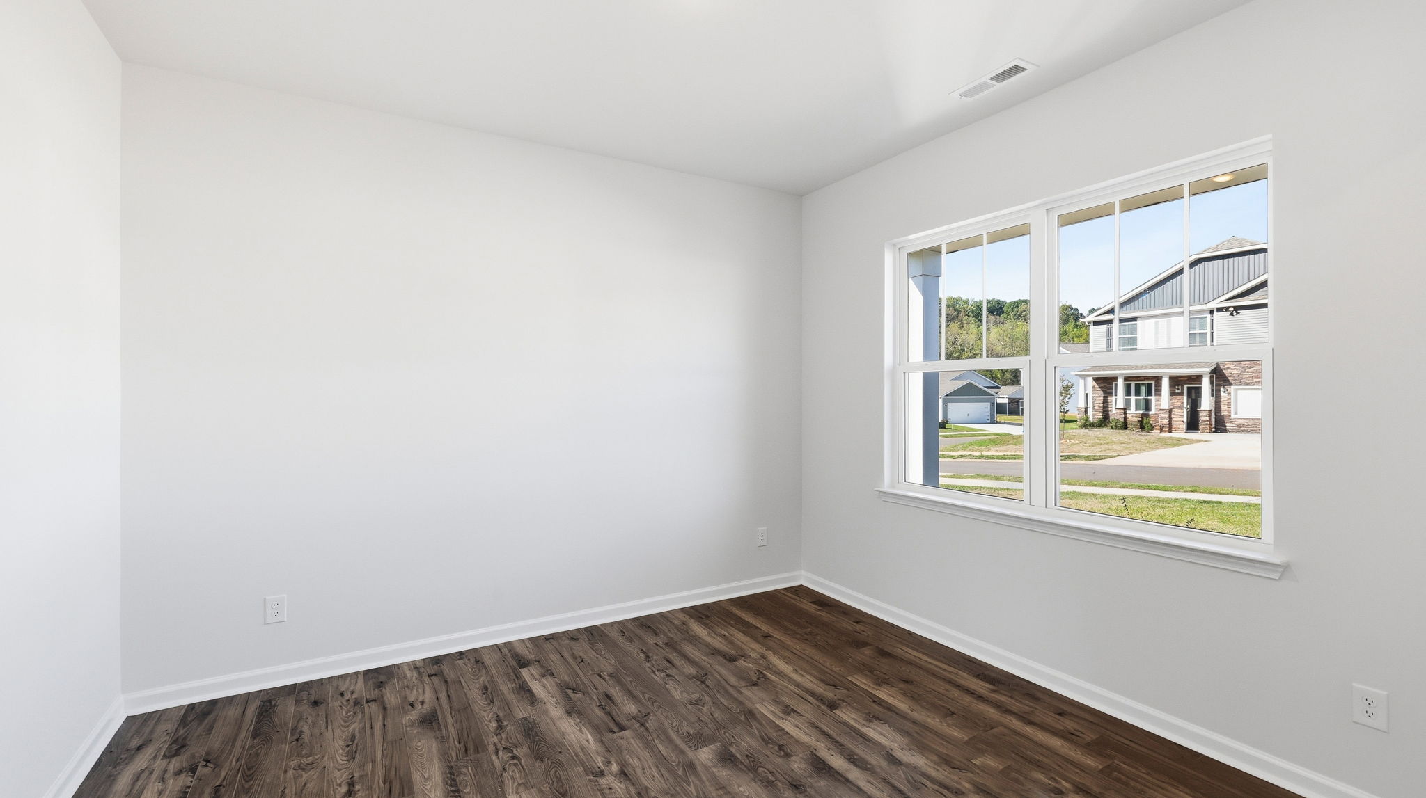 Flex room with large windows