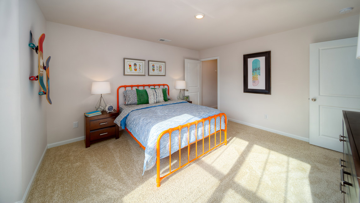 Bedroom with large window