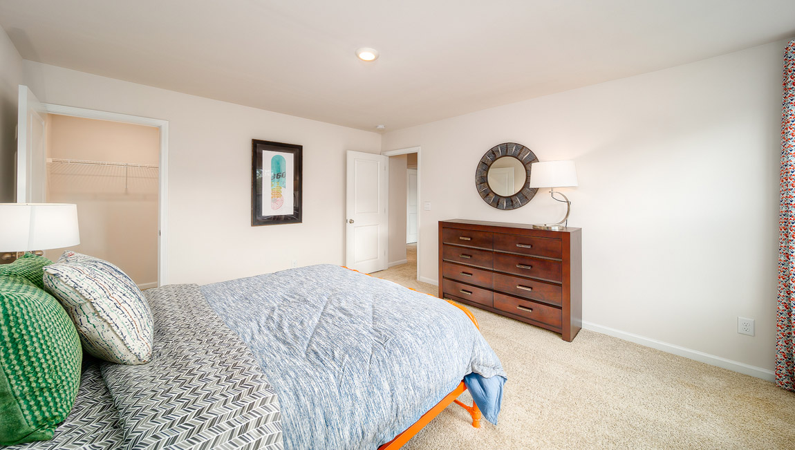 Bedroom with large window