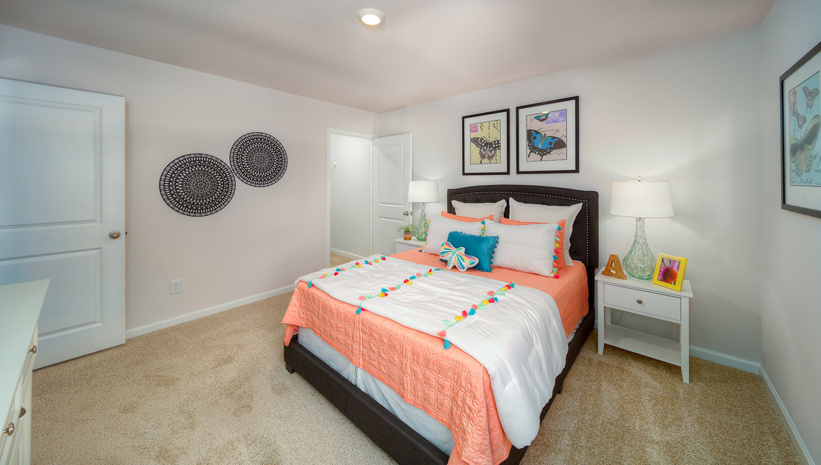 Bedroom with large window