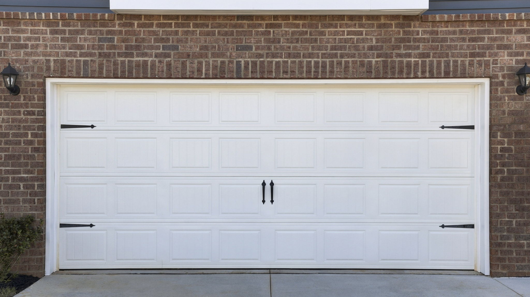 Close up garage door