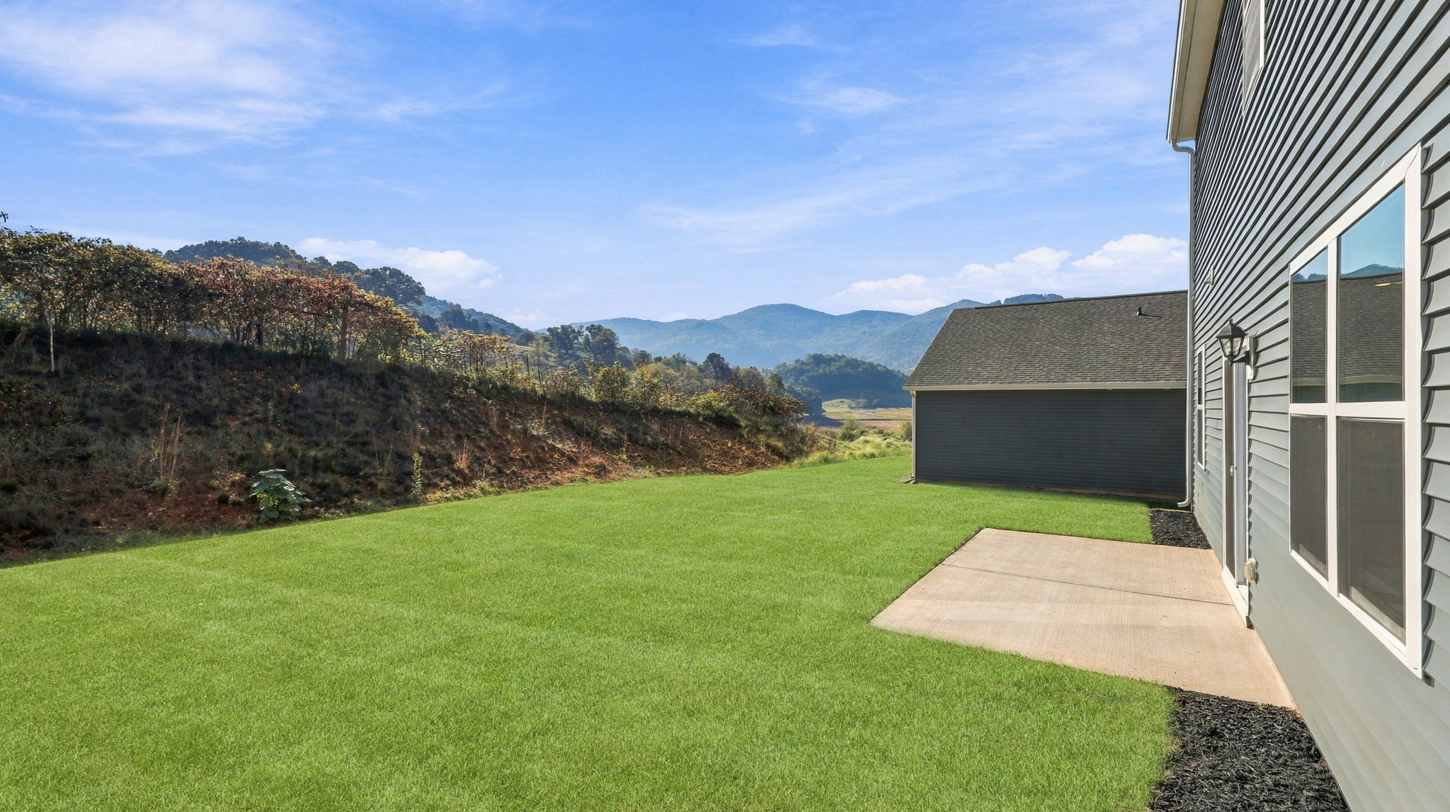 Back yard and exterior of Penwell F