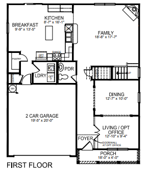 Wilmington first floor plan