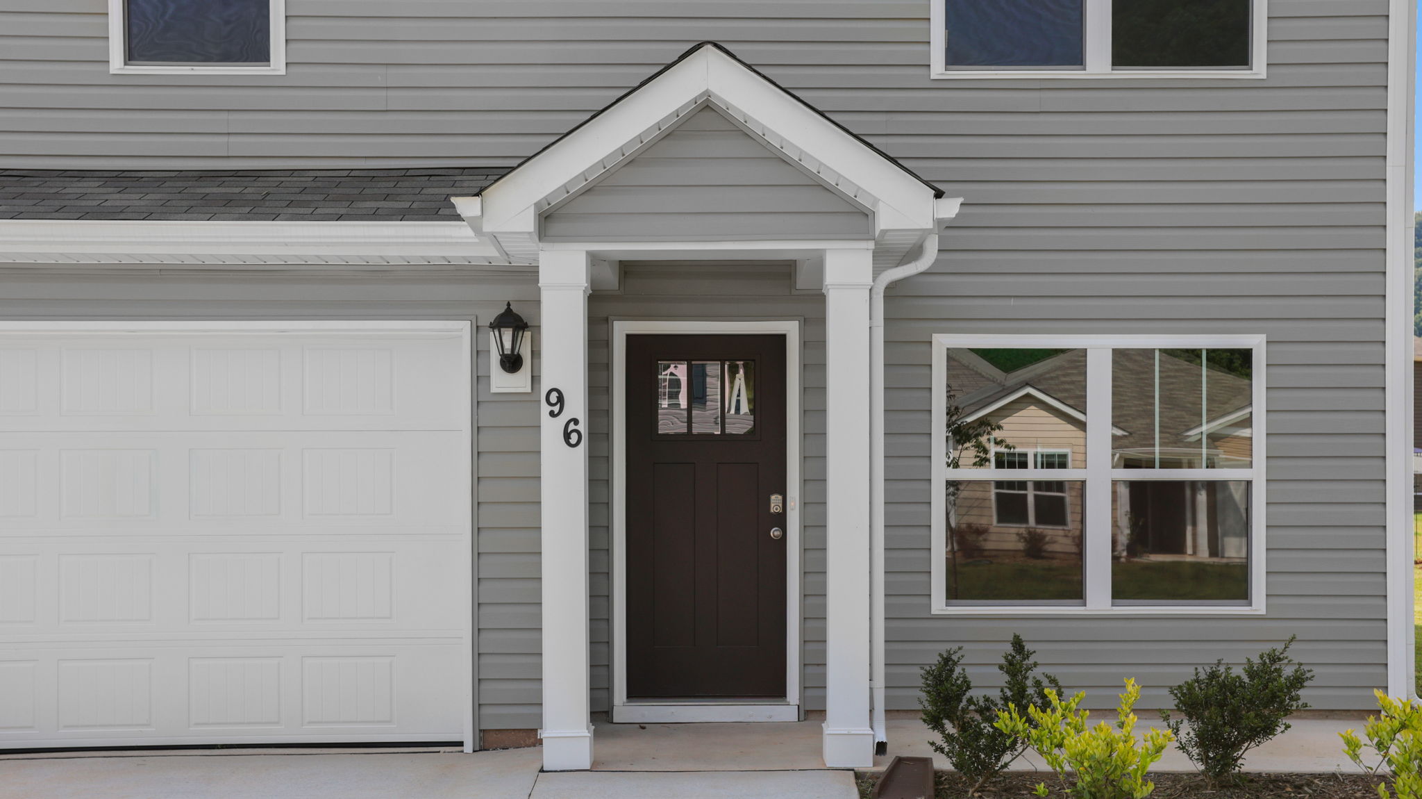 Close up exterior view of Brandon B front door