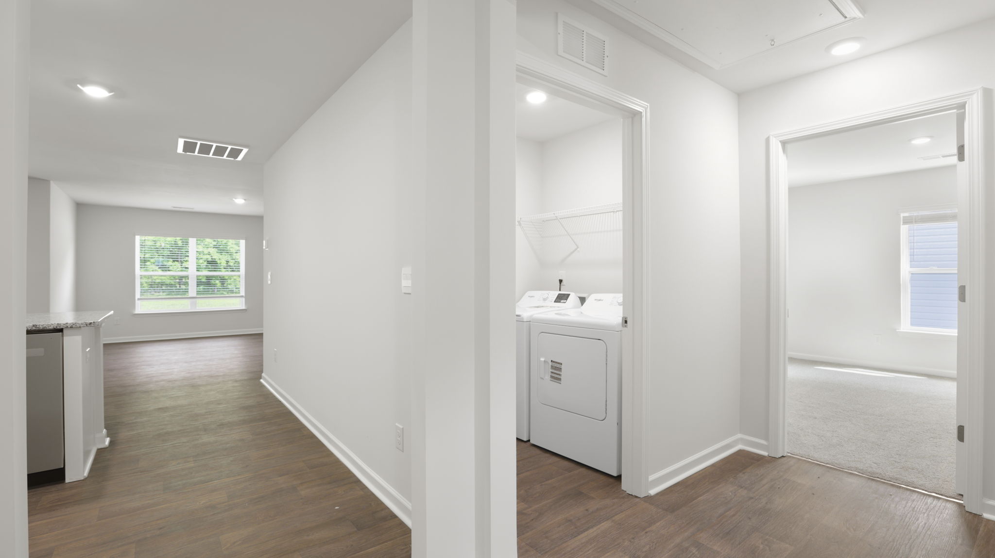 Front foyer with view of hallway and bedrooms