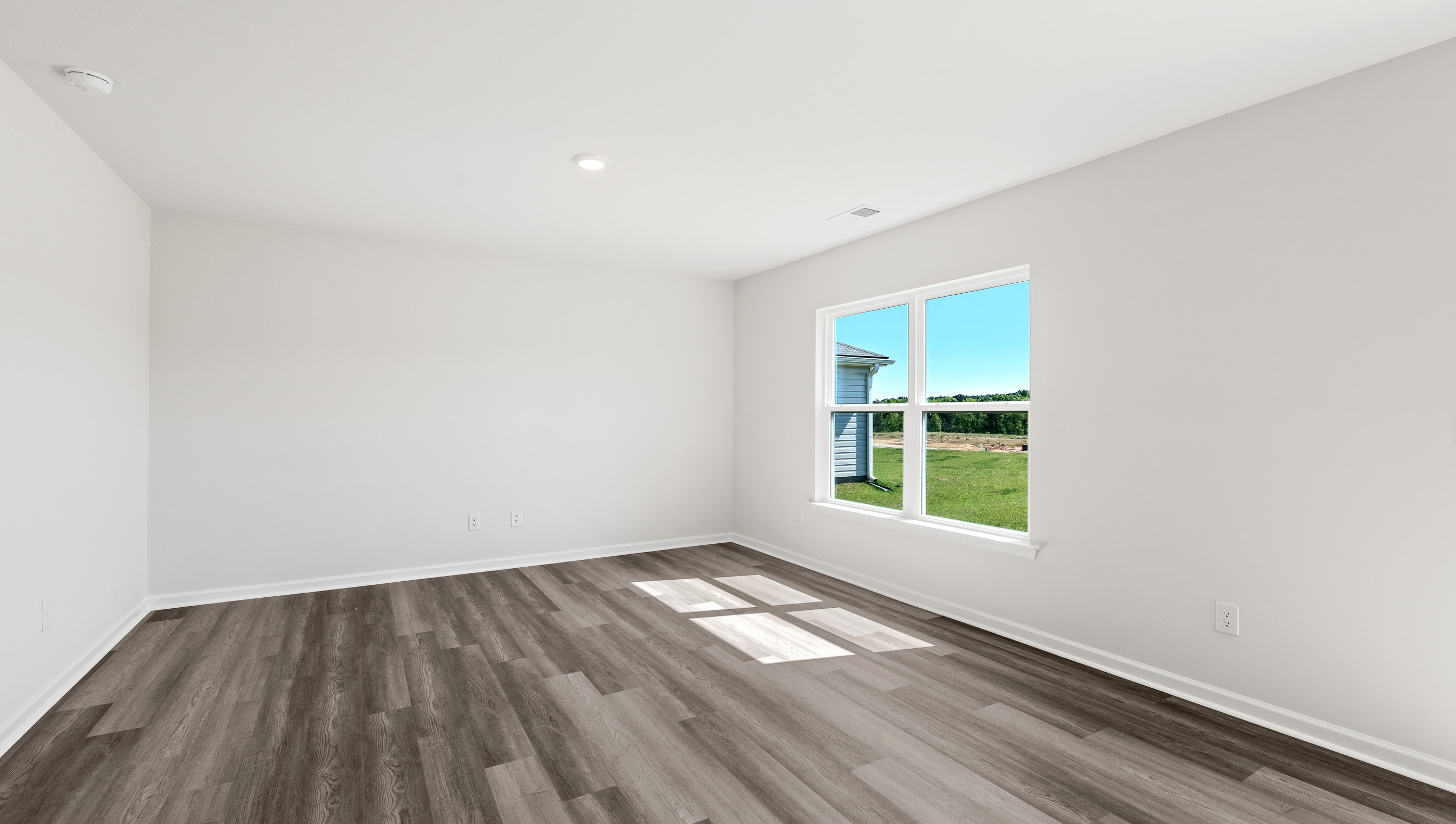 Open living area with window