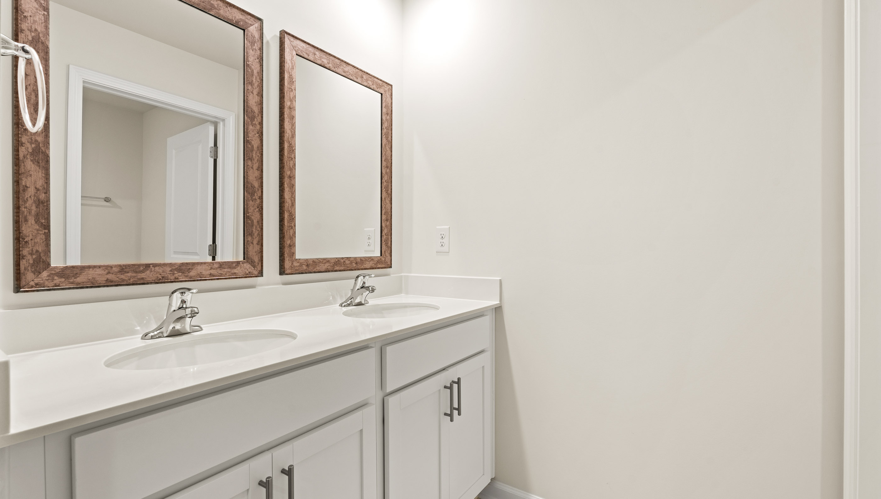 Bathroom with double vanity