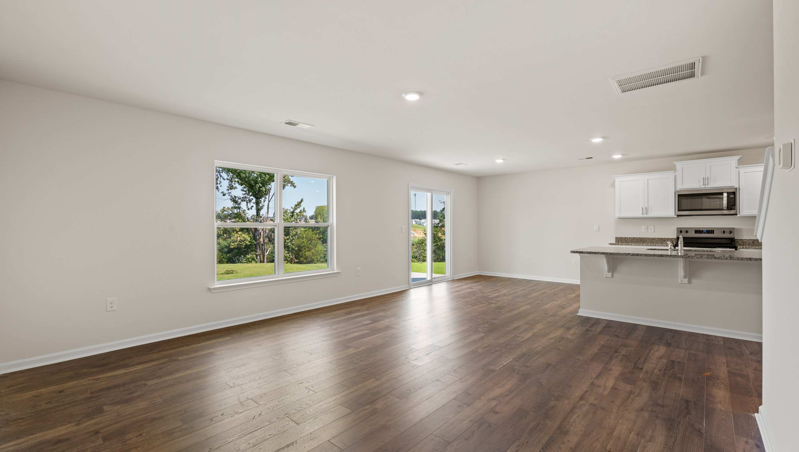 Kitchen with island and stainless steel appliances