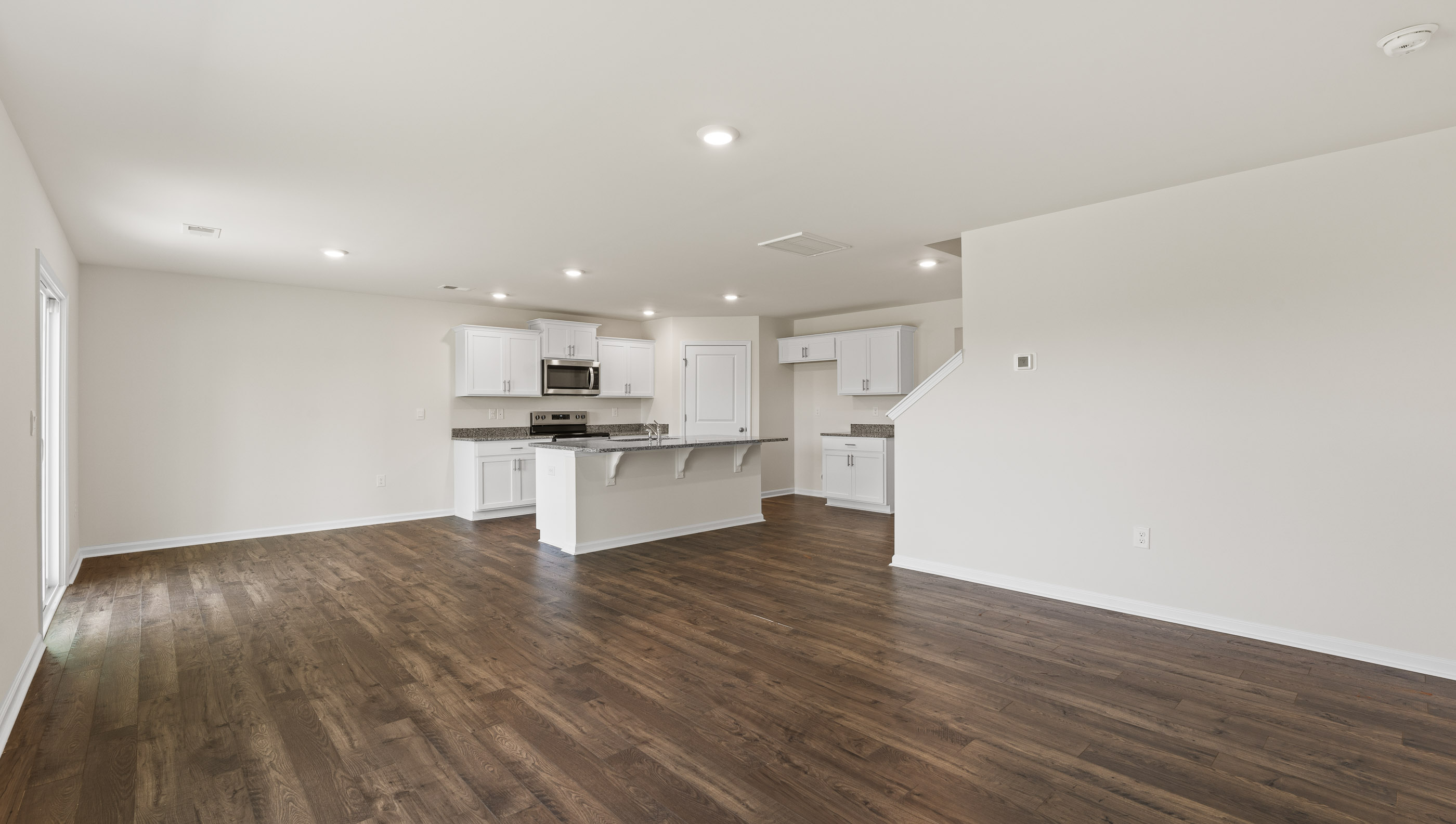 Kitchen with island and stainless steel appliances