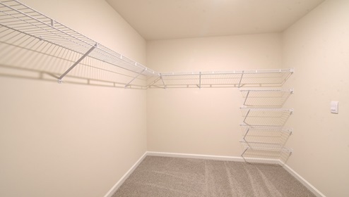carpeted walk in closet