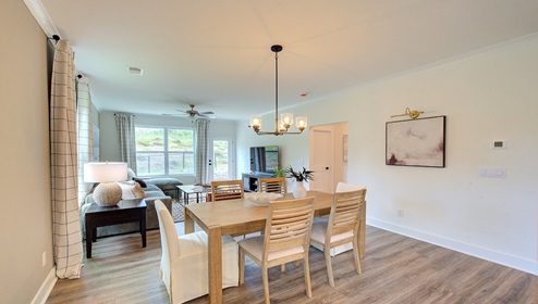 Designated dining area
