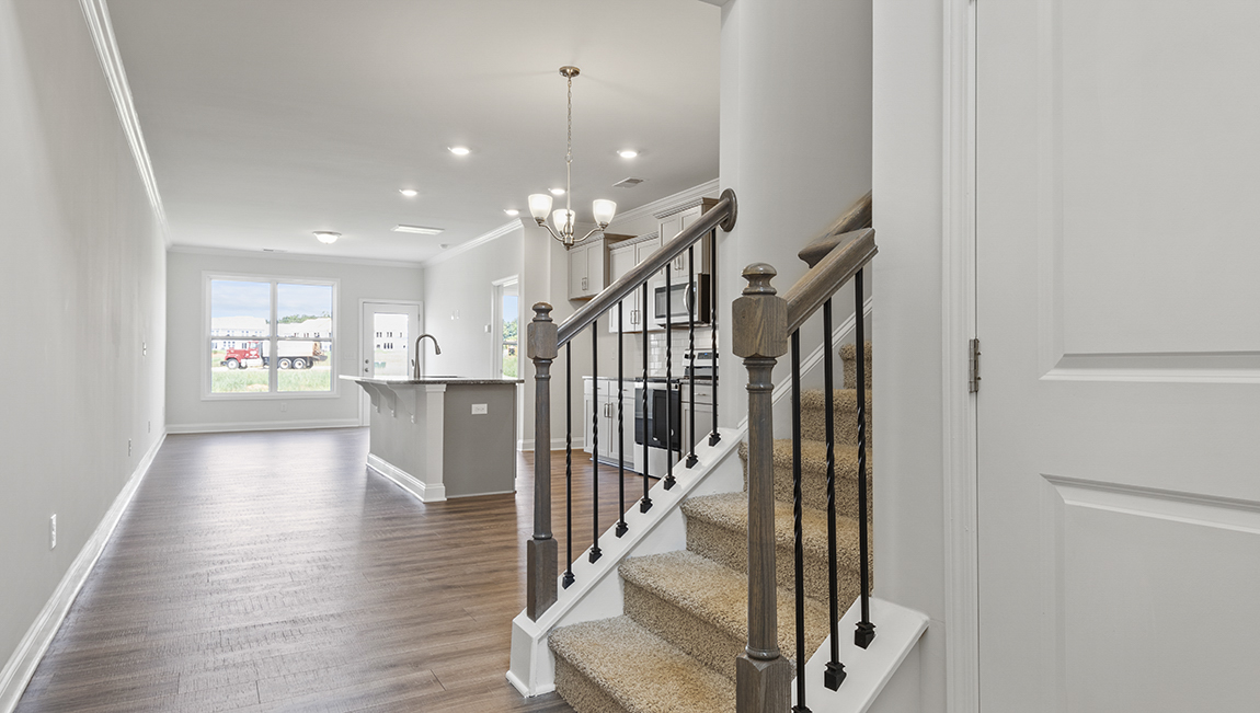 Foyer view of the kitchen