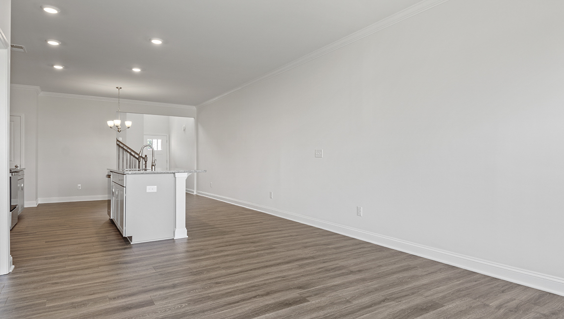 Living room with large window