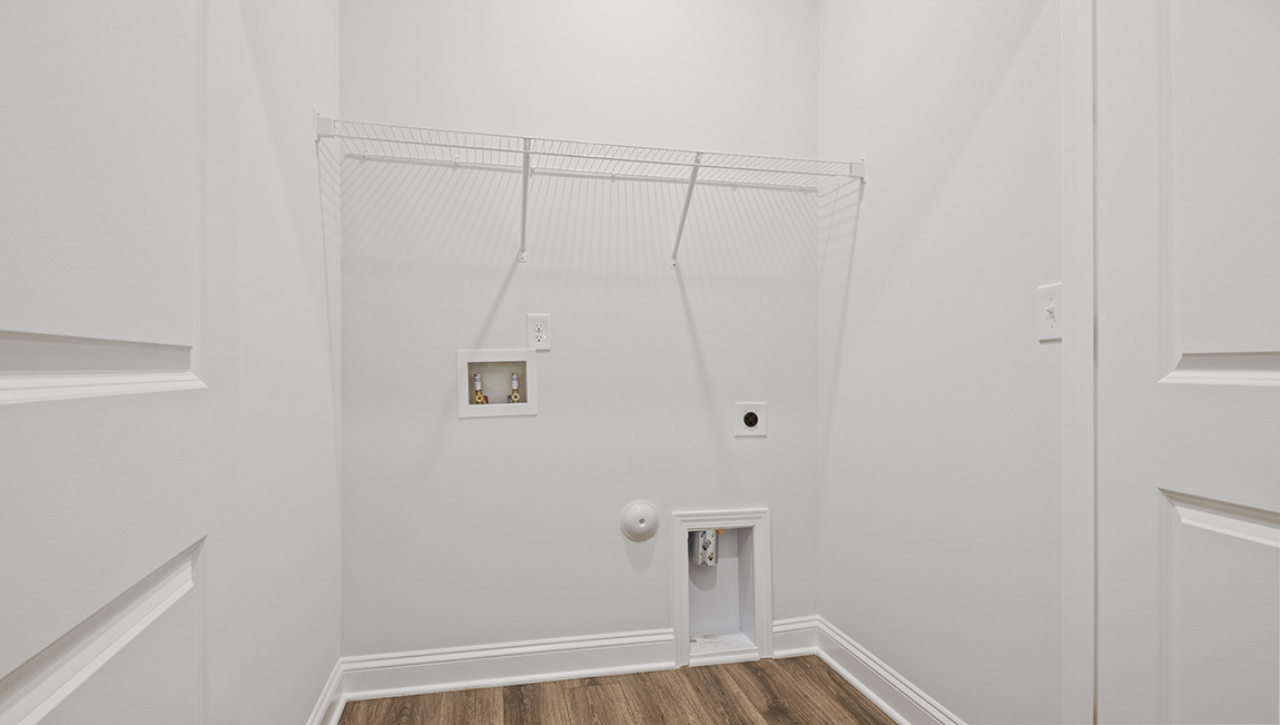 Convenient designated laundry area