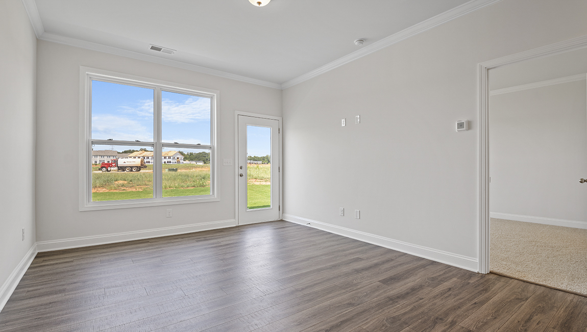 Living room with large window