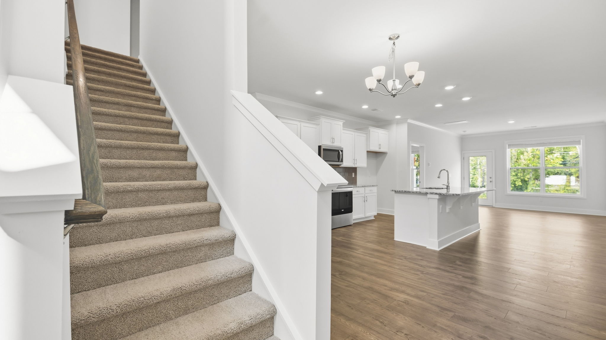 Staircase to second level