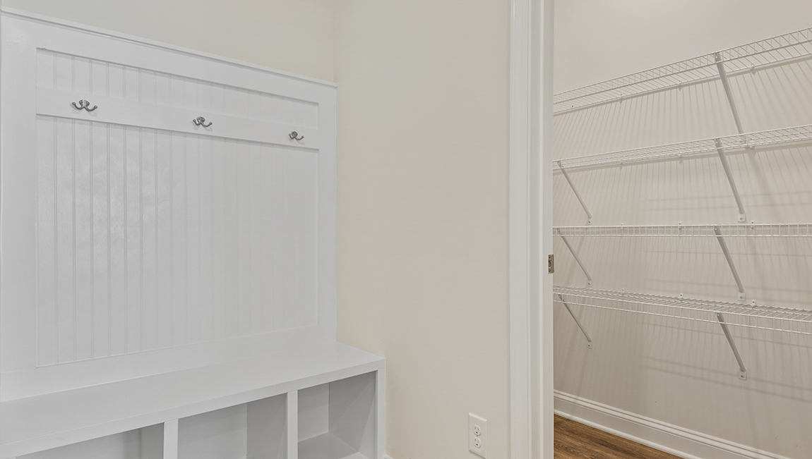 Drop zone valet with cubies for storage