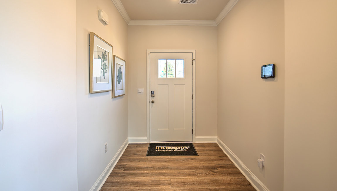 Welcoming foyer with view of front door
