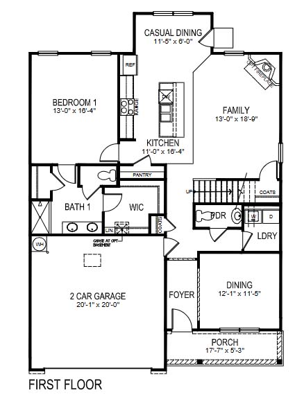 Salem first floor plan