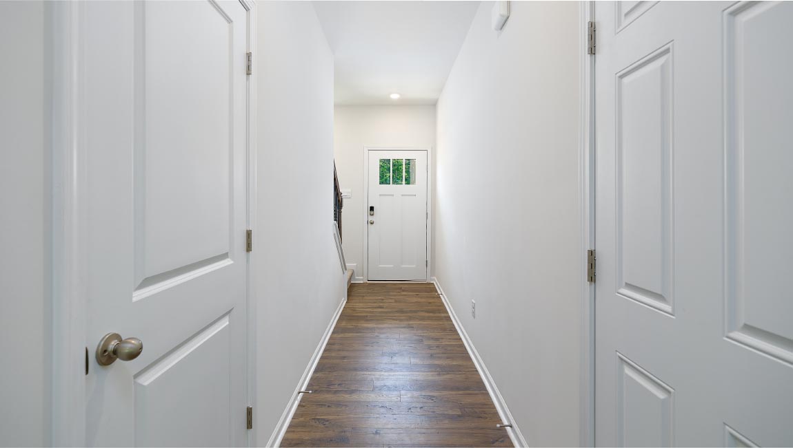 Front hallways with closet