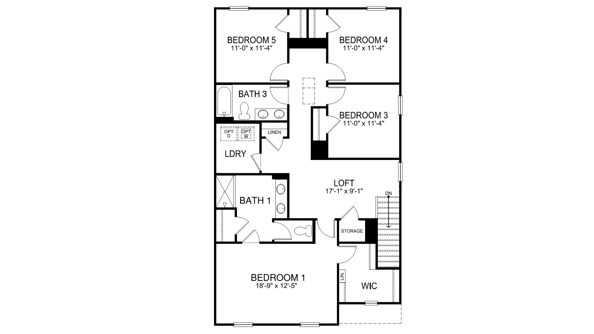 Robie J second floor plan