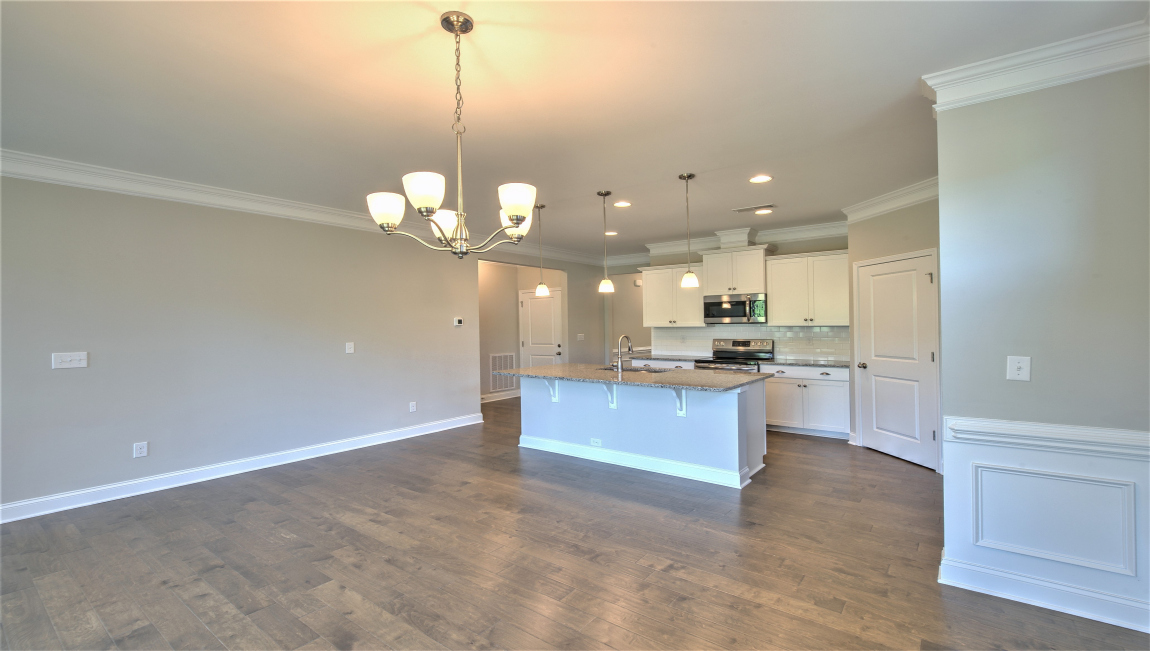 Open kitchen with island