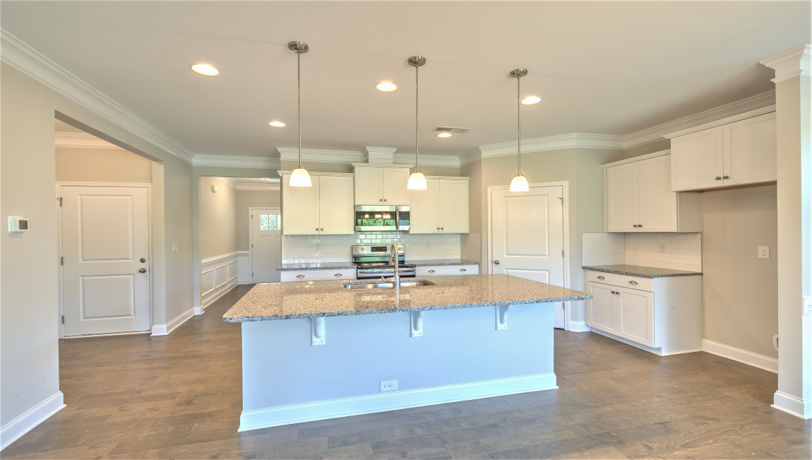 Open kitchen with island