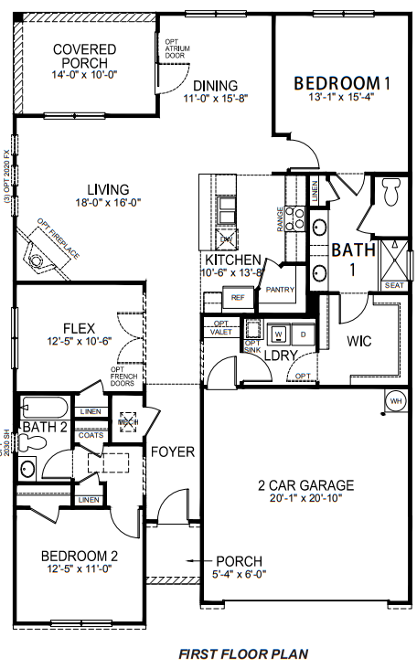 Floorplan for the Bristol