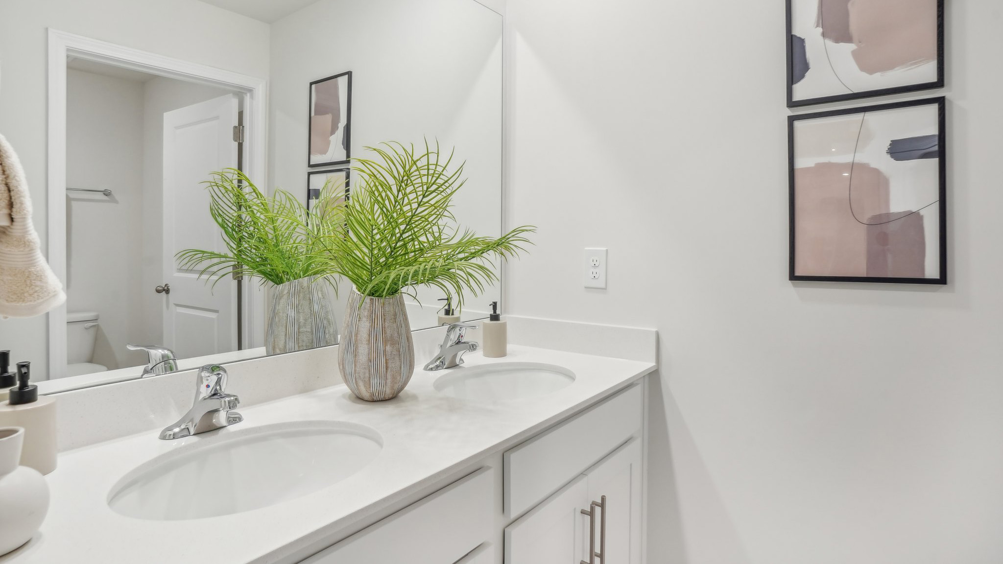 Bathroom with double vanity