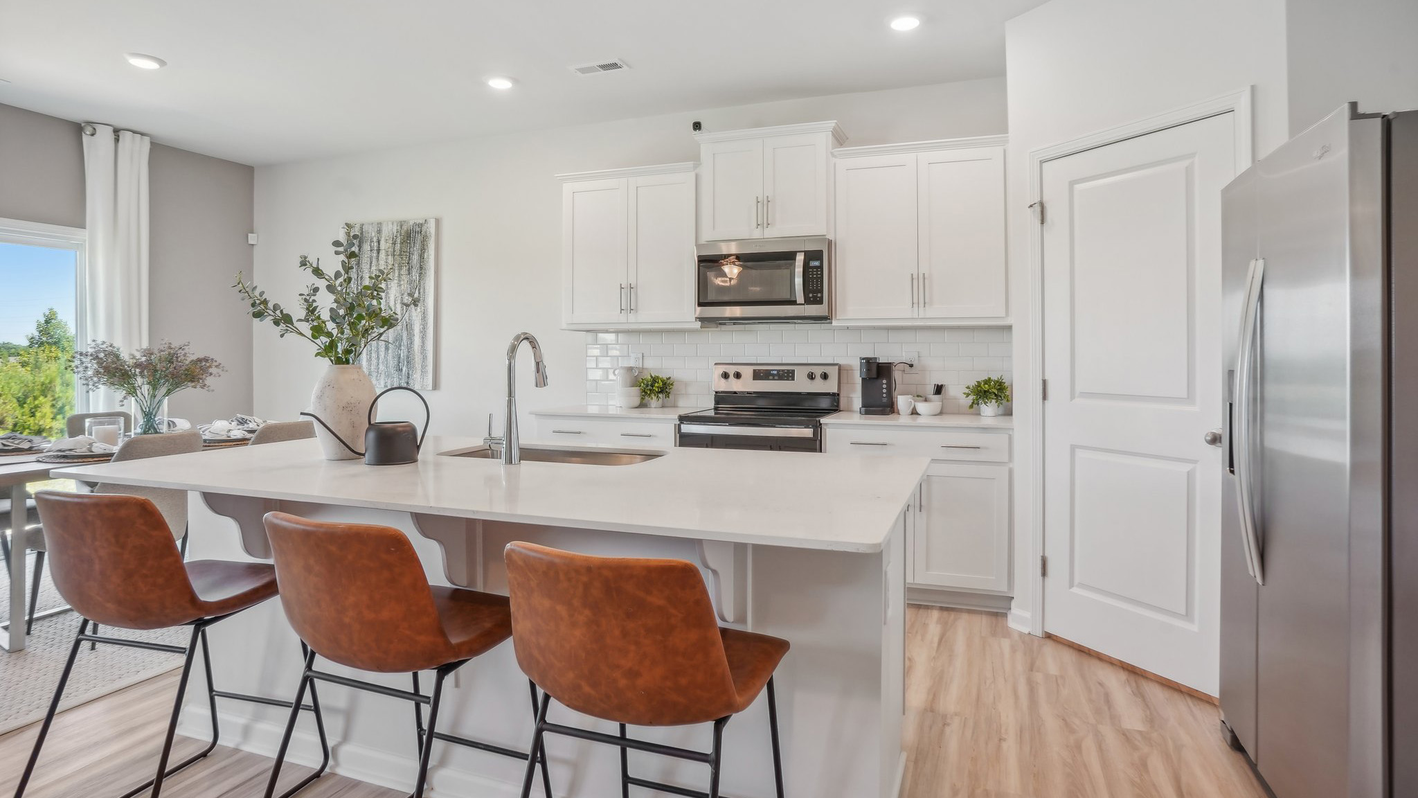 model kitchen and island