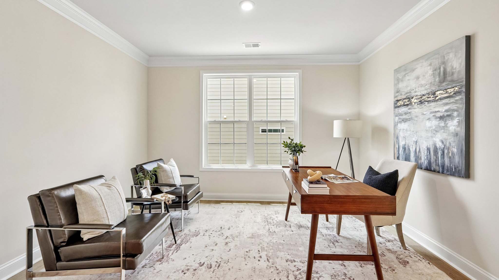 flex room with large windows