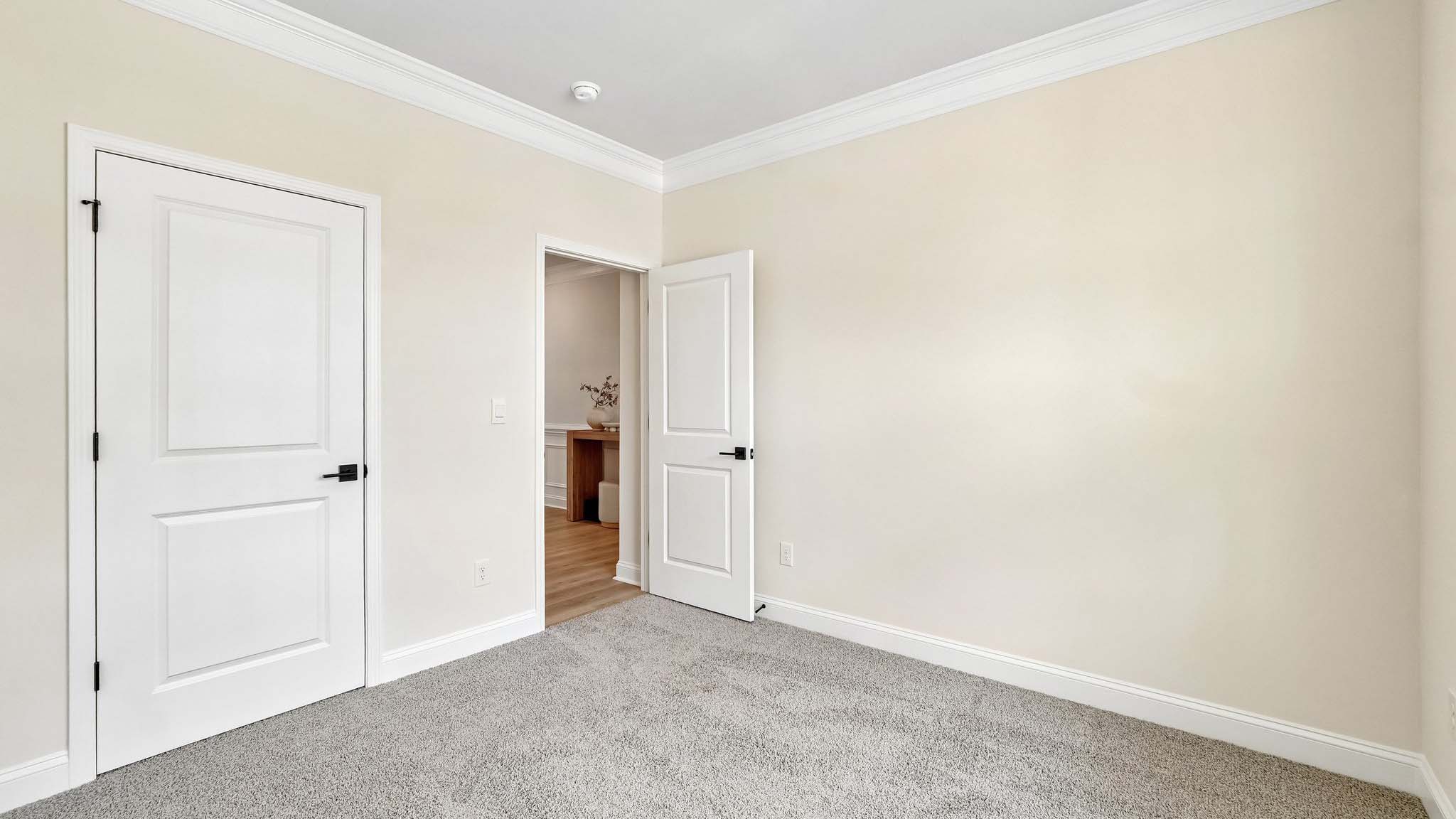 Carpeted bedroom