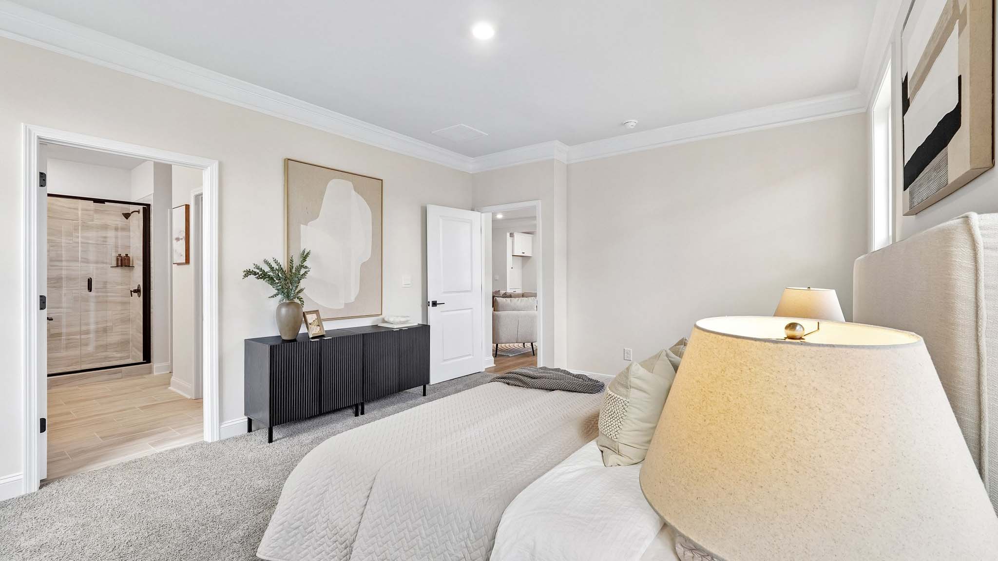 carpeted bedroom