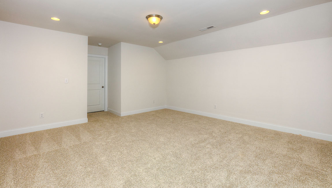 Bonus room with carpet