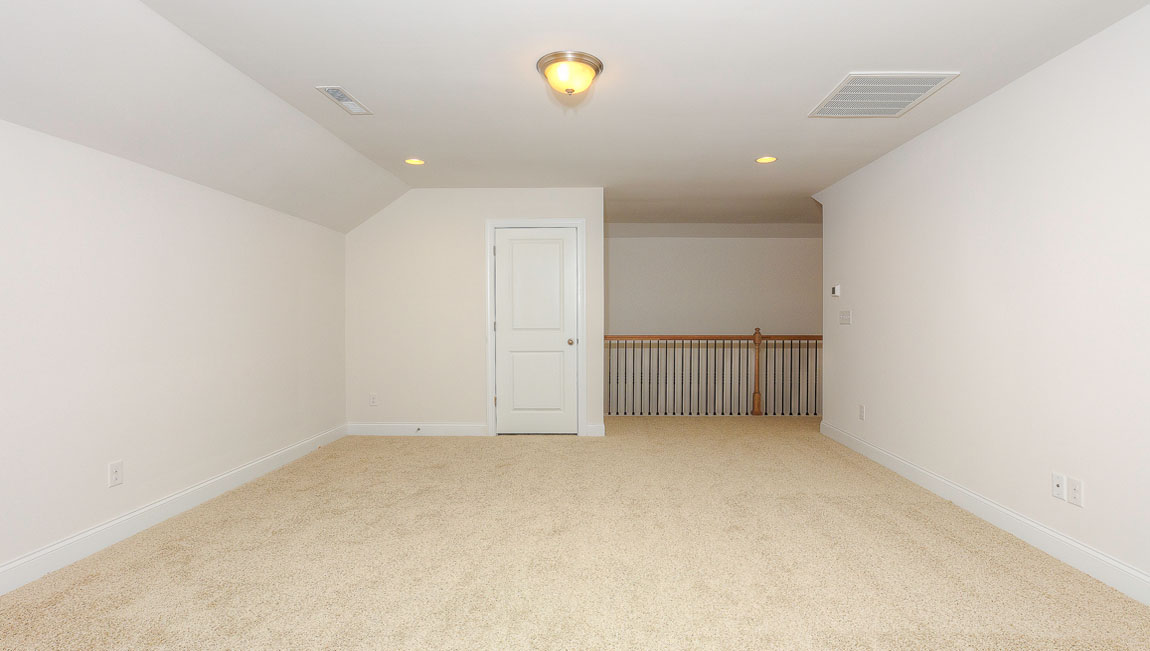Bonus room with carpet