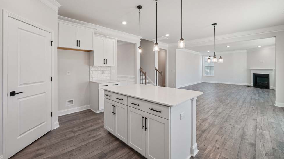 Kitchen with stainless steel appliances