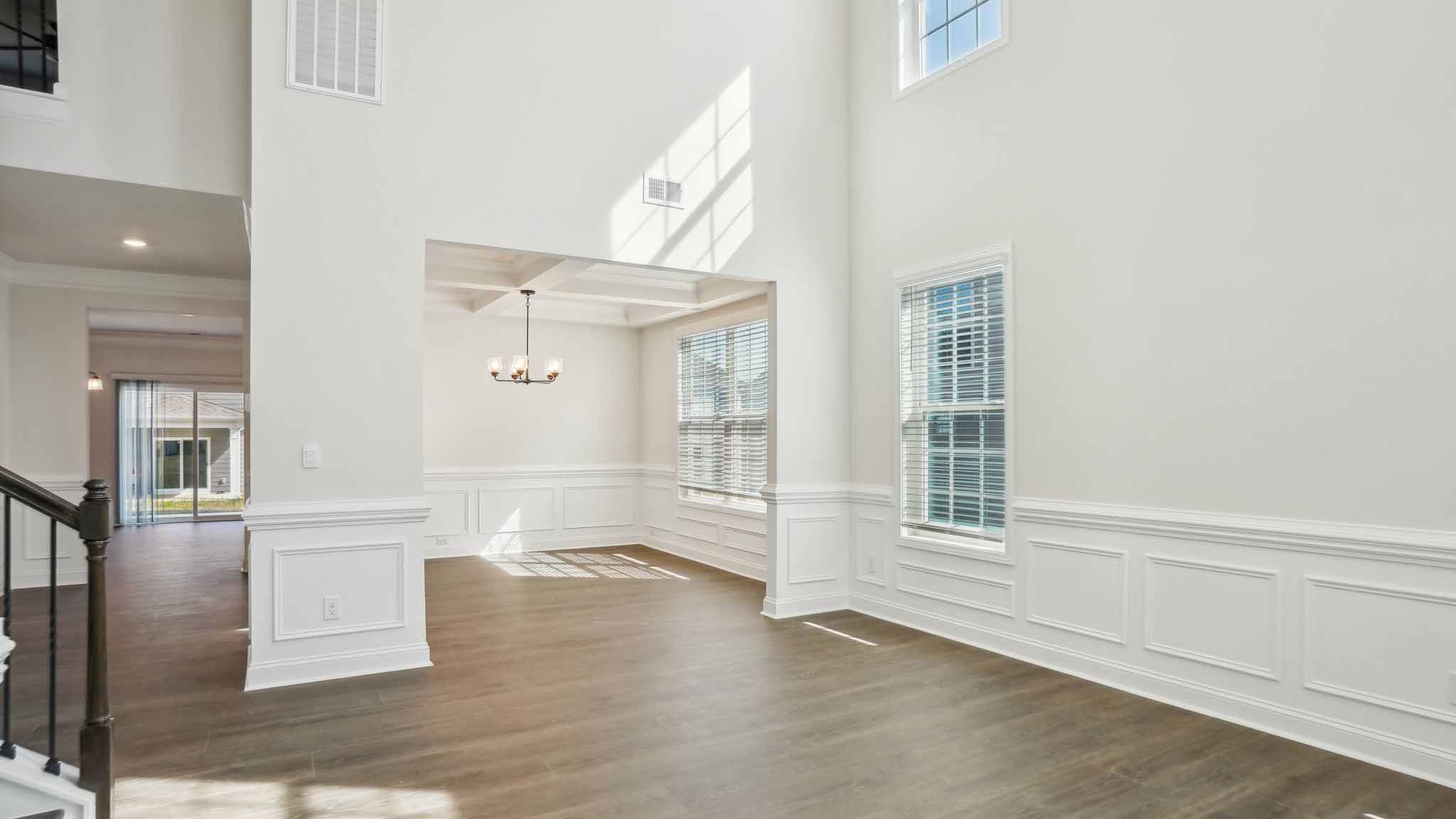 Welcoming foyer with staircase
