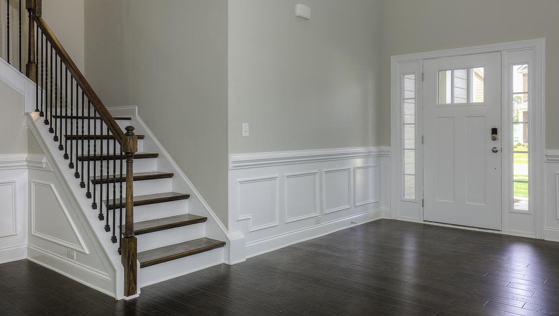 Welcoming foyer with staircase