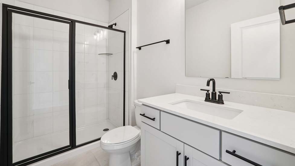 Bathroom with walk in shower
