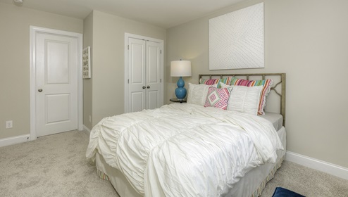 Carpeted bedroom