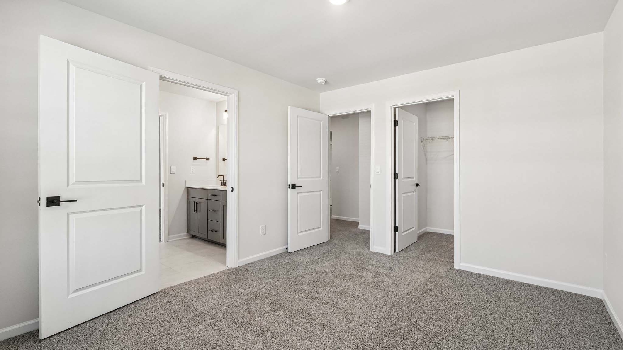 Carpeted bedroom