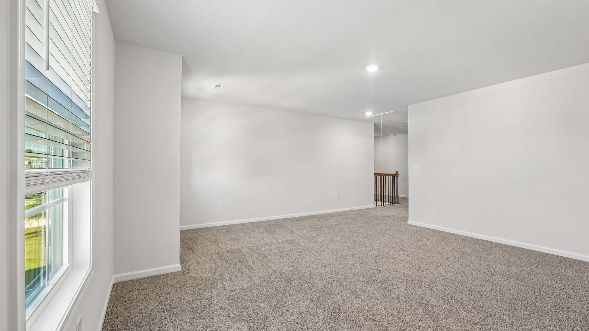 Carpeted bedroom