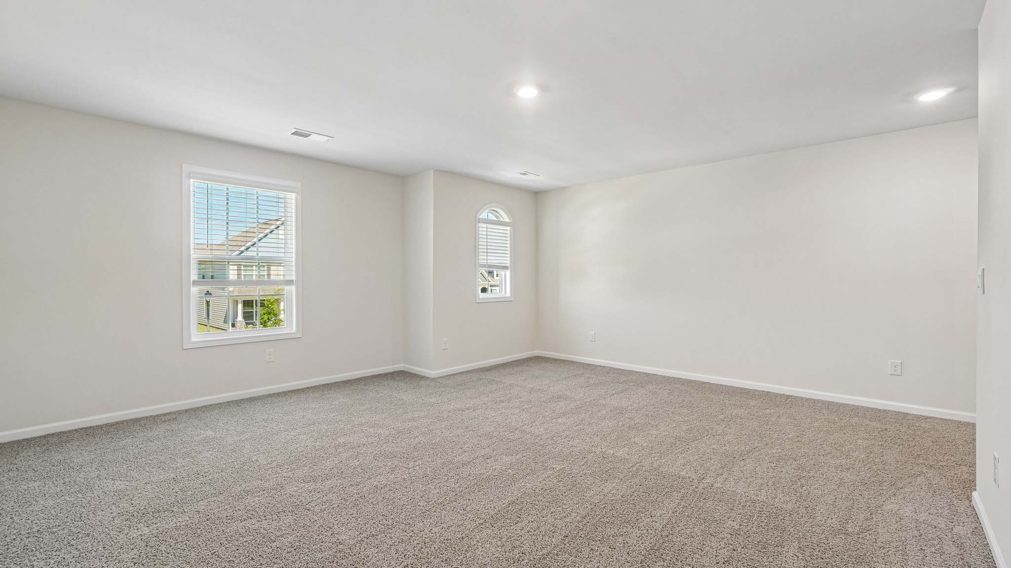 Carpeted bedroom
