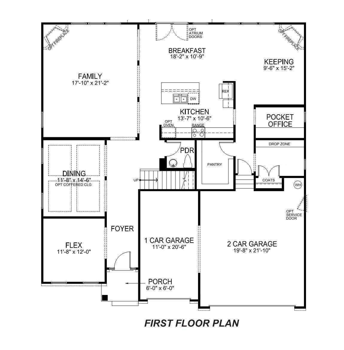 Jasmine first floor plan