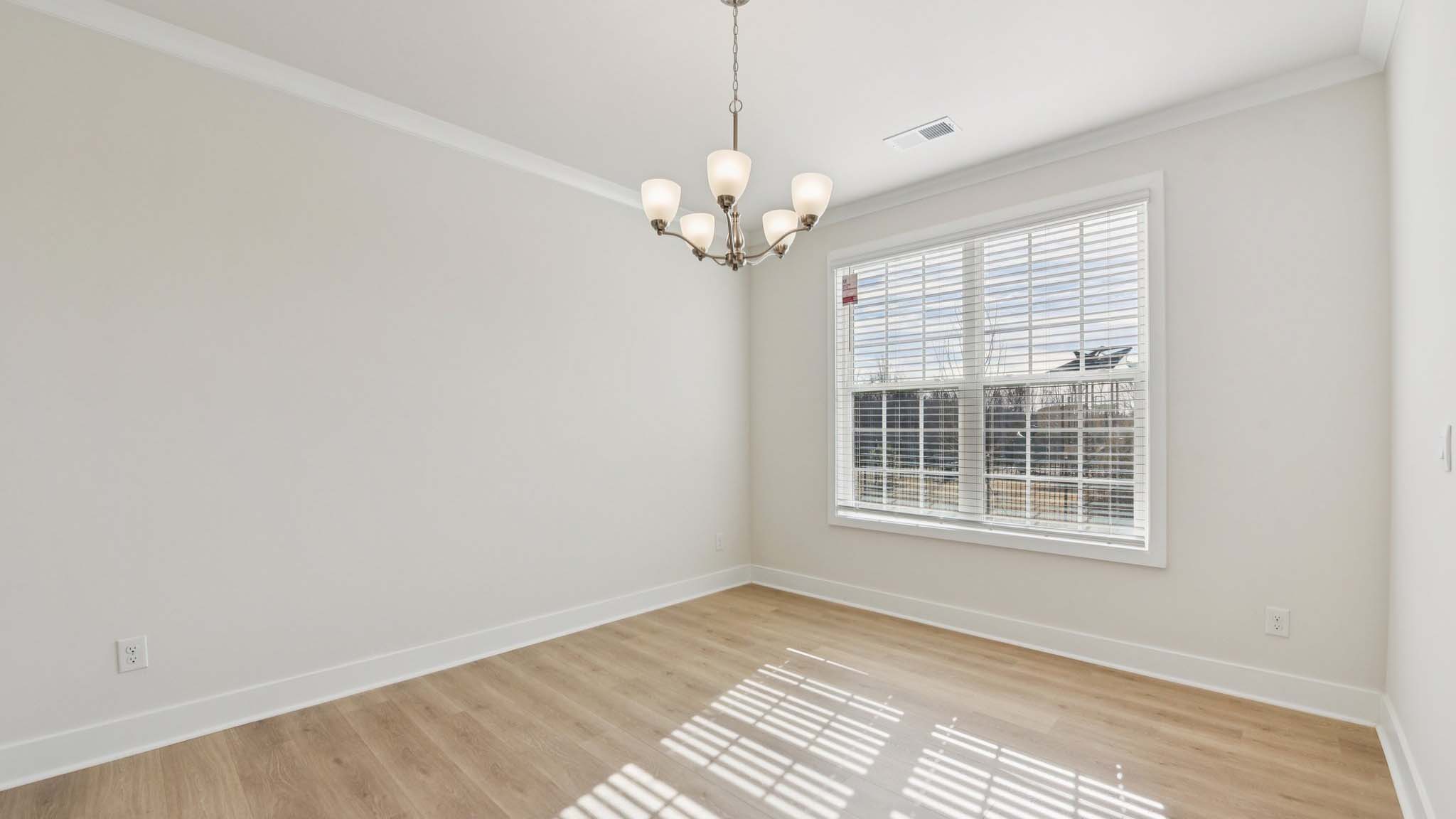 Flex room with french doors and large window