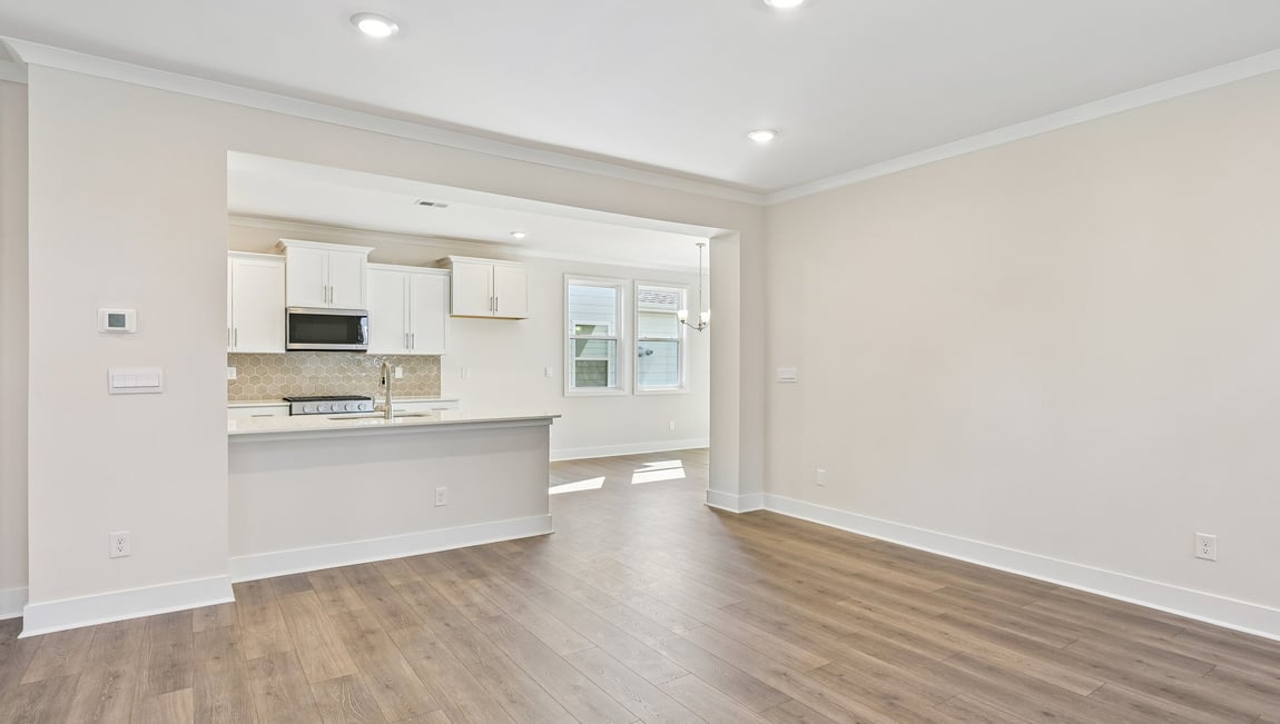 Living room with electric fireplace
