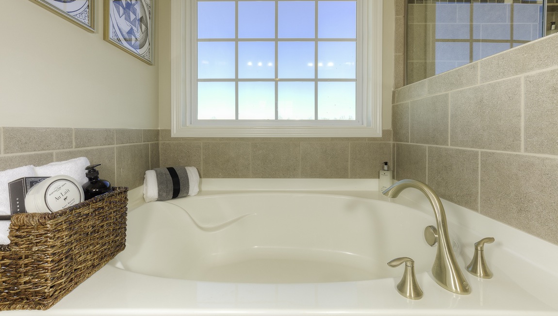 primary bath with double vanity