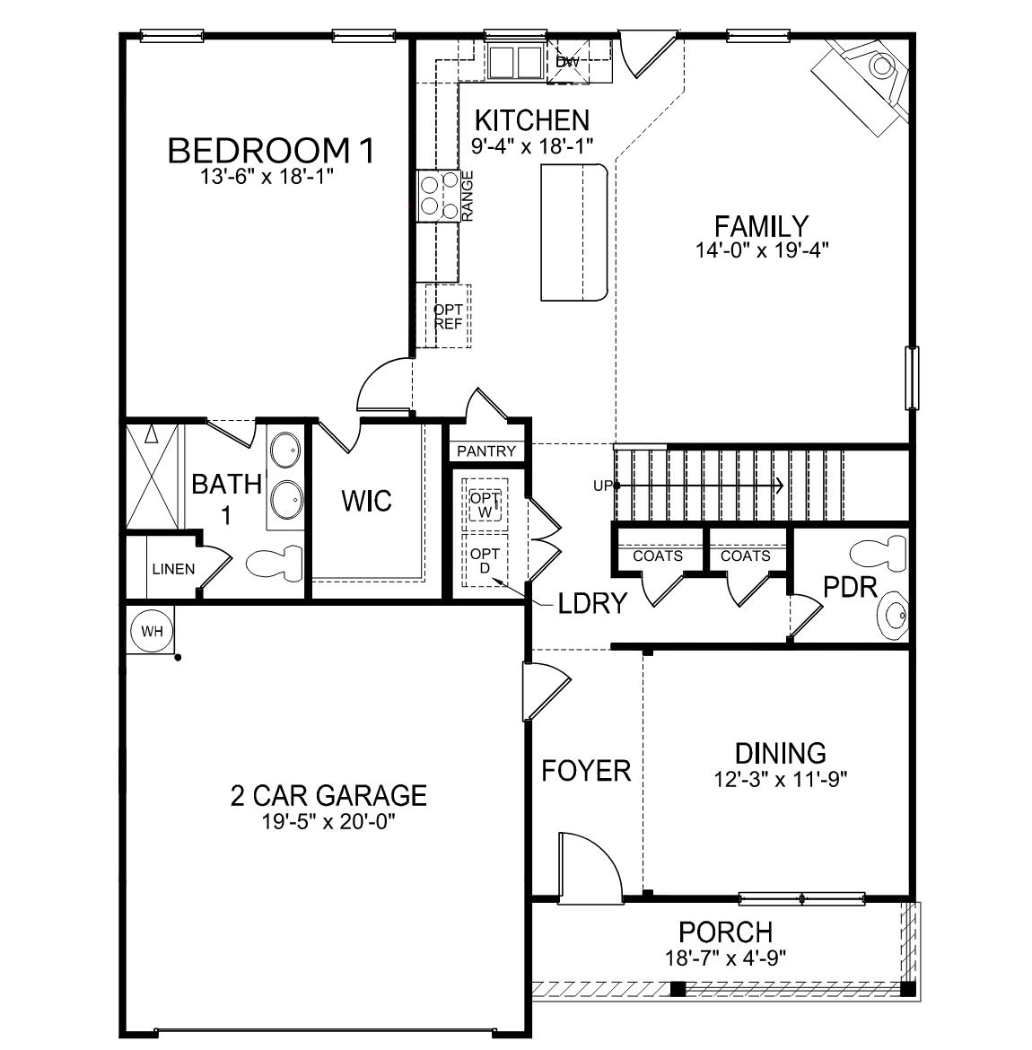 Winston first floor plan