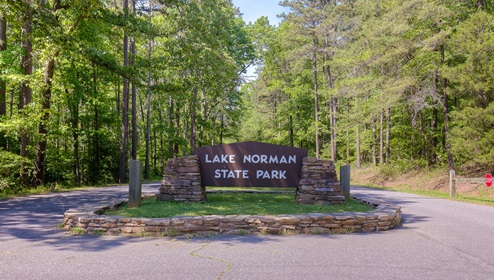 Lake Norman State Park Near Calvin Creek in Troutman, NC